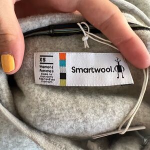 Smartwool Hudson Trail Anorak Half Zip Gray Women's Pullover Size S NWT $150
